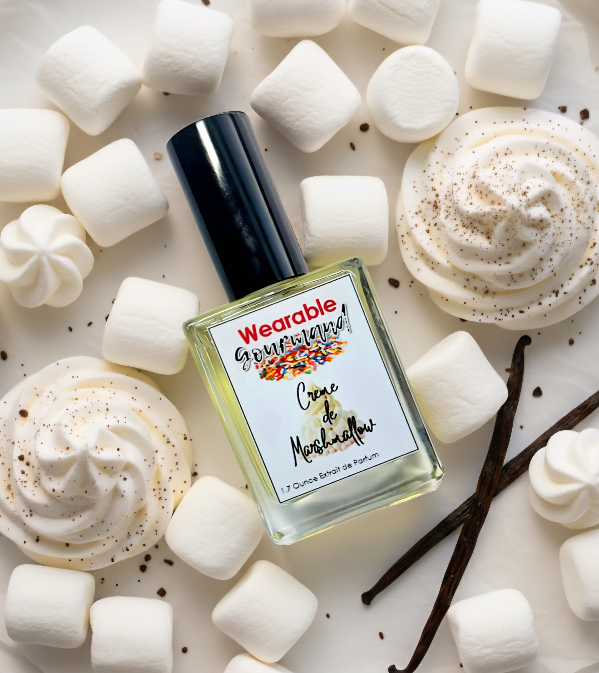 Crème de Marshmallow Extrait de Parfum 1.7 oz — sweet buttercream marshmallow gourmand perfume by Wearable Gourmand
