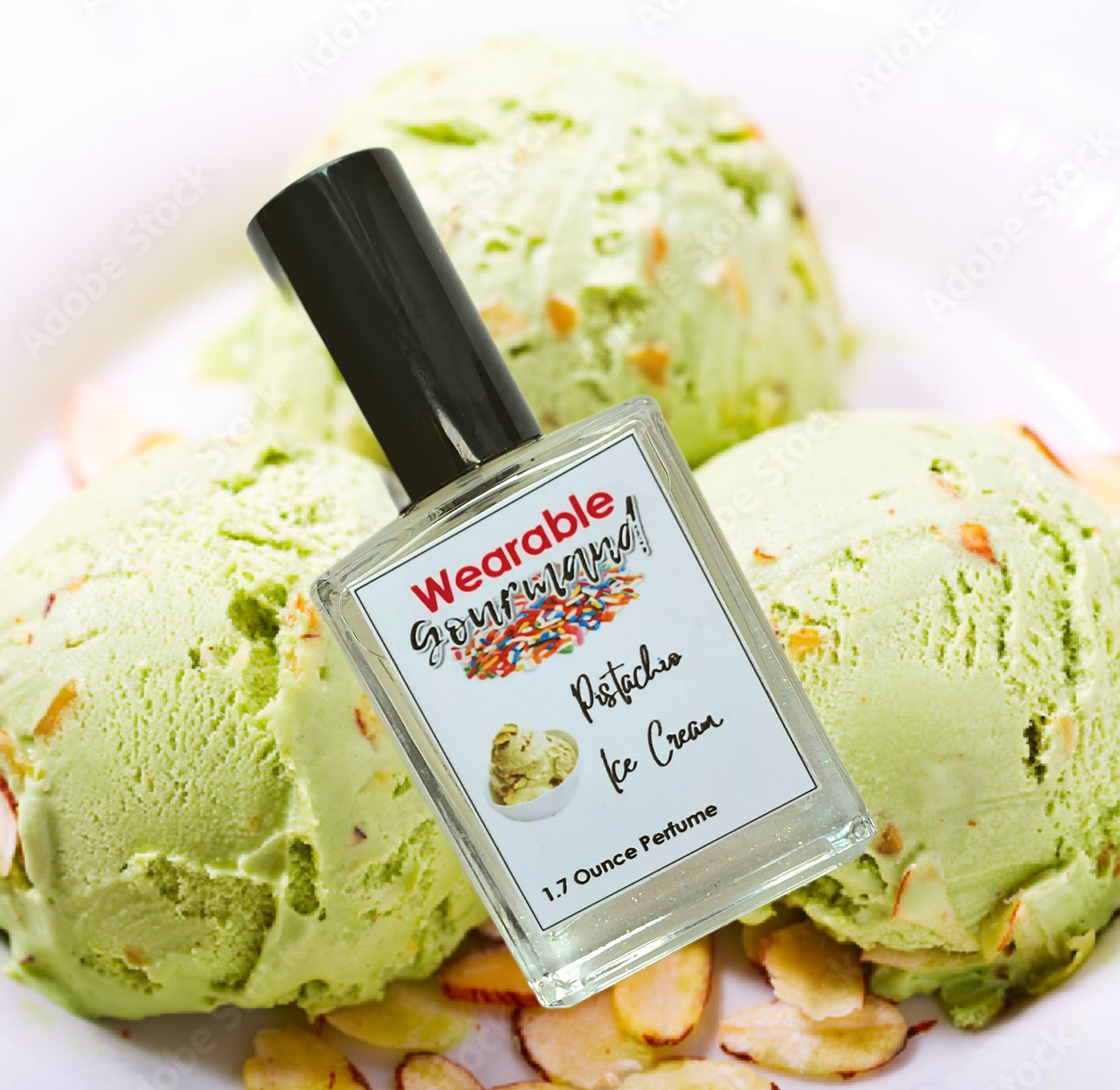 Pistachio, macaroon, sweet cream, Vanilla, marshmallow perfume