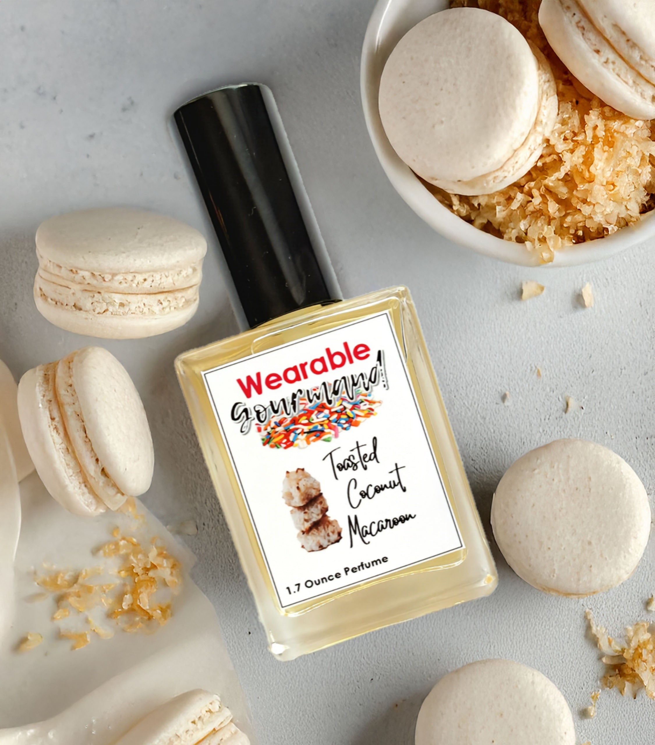 Toasted Coconut Macaroon Extrait de Parfum 1.7 oz — creamy coconut vanilla bakery gourmand perfume by Wearable Gourmand