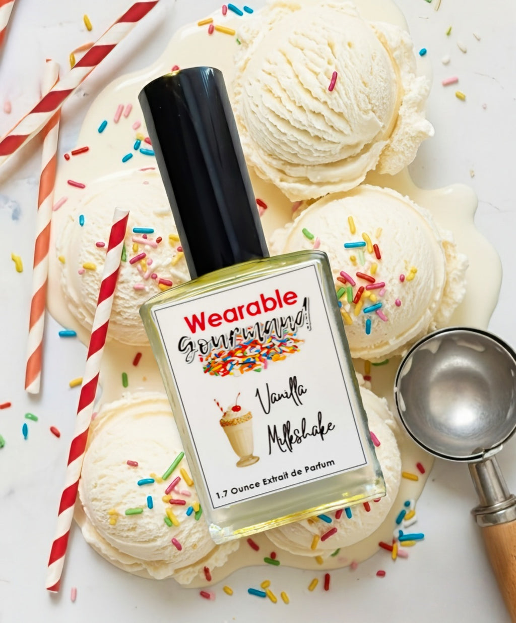 Vanilla Milkshake Extrait de Parfum 1.7 oz — creamy vanilla ice cream gourmand perfume by Wearable Gourmand