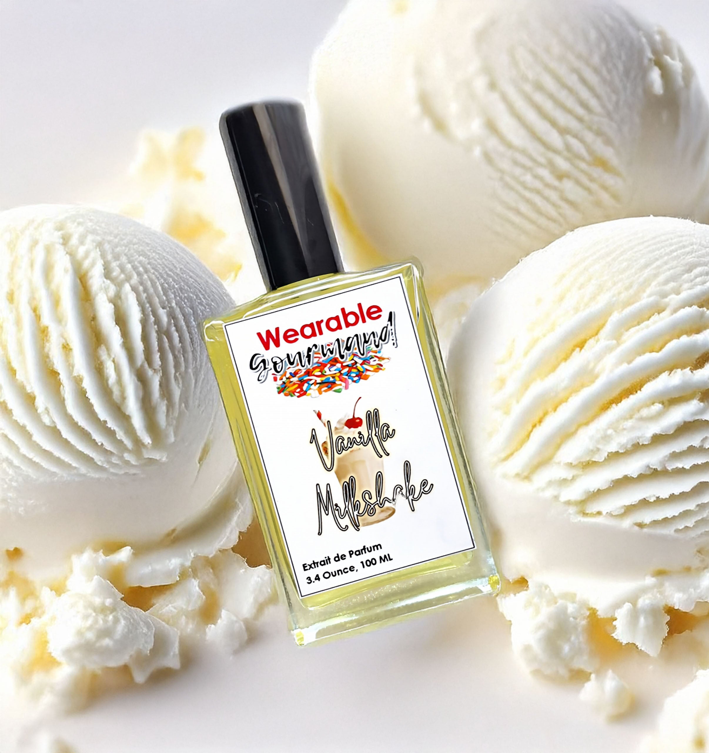 Vanilla Milkshake Extrait de Parfum 1.7 oz — creamy vanilla ice cream gourmand perfume by Wearable Gourmand