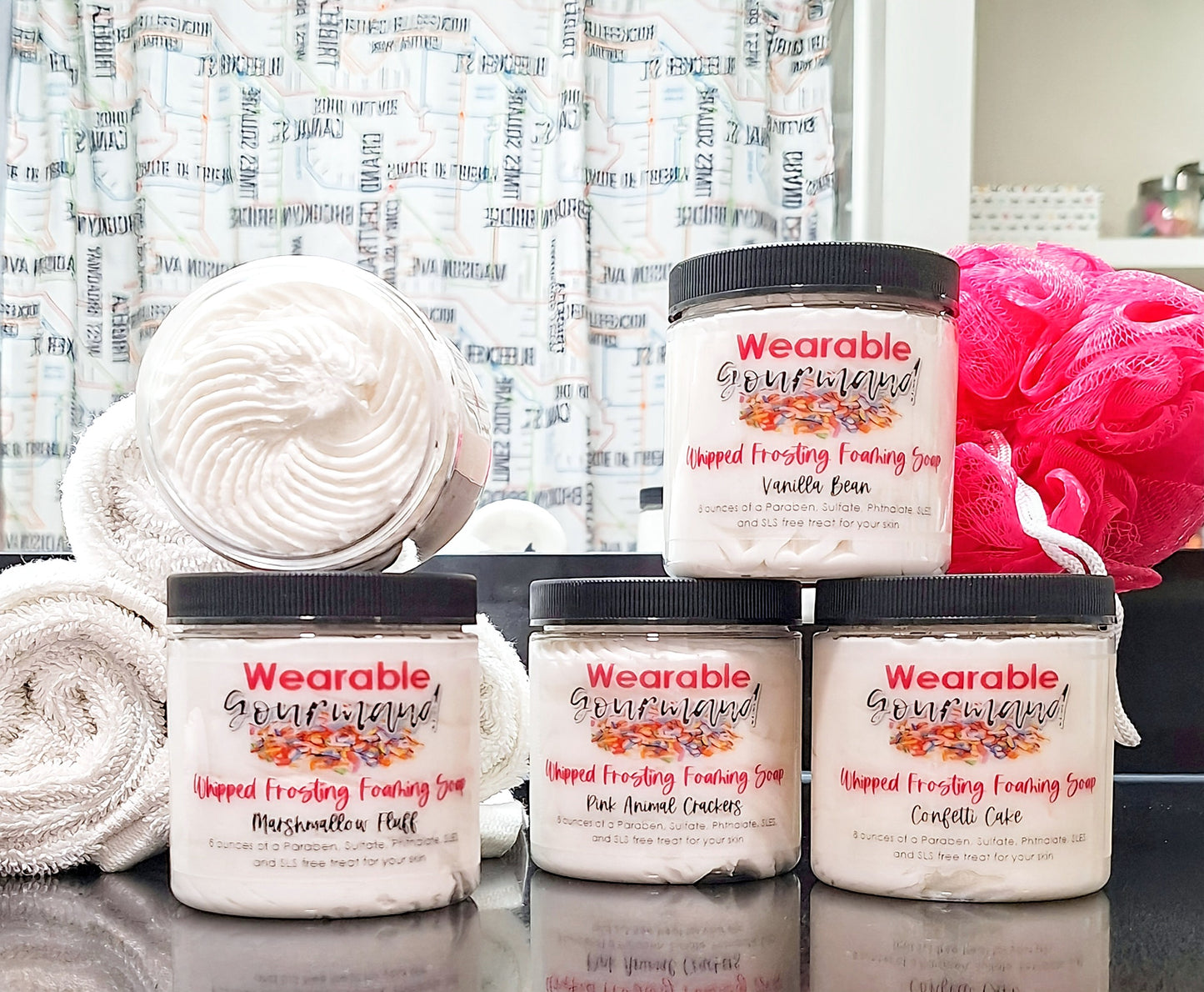 clean beauty clean body care product whipped soap, soap, body wash, nourishing soap, clean formulas, gourmand body wash, gourmand soap, gourmand fragrance, lush soap, luxe soap