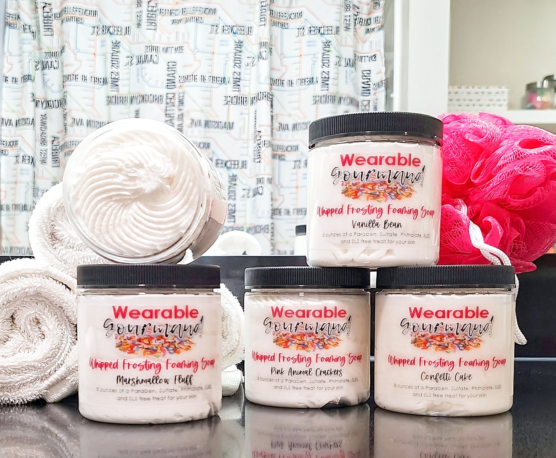 clean beauty clean body care product whipped soap, soap, body wash, nourishing soap, clean formulas, gourmand body wash, gourmand soap, gourmand fragrance, lush soap, luxe soap